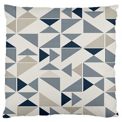 Geometric Triangle Modern Mosaic Large Premium Plush Fleece Cushion Case (two Sides) by Hannah976