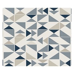 Geometric Triangle Modern Mosaic Premium Plush Fleece Blanket (small) by Hannah976