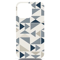 Geometric Triangle Modern Mosaic Iphone 14 Pro Max Black Uv Print Case by Hannah976