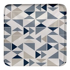 Geometric Triangle Modern Mosaic Square Glass Fridge Magnet (4 Pack) by Hannah976