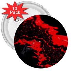 Red Black Fractal Mandelbrot Art Wallpaper 3  Buttons (10 Pack)  by Hannah976