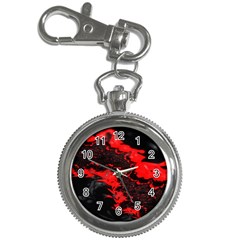 Red Black Fractal Mandelbrot Art Wallpaper Key Chain Watches by Hannah976