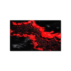 Red Black Fractal Mandelbrot Art Wallpaper Sticker (rectangular) by Hannah976