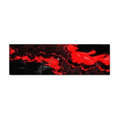 Red Black Fractal Mandelbrot Art Wallpaper Sticker (bumper) by Hannah976