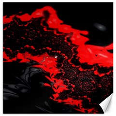 Red Black Fractal Mandelbrot Art Wallpaper Canvas 12  X 12  by Hannah976