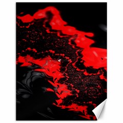 Red Black Fractal Mandelbrot Art Wallpaper Canvas 12  X 16  by Hannah976