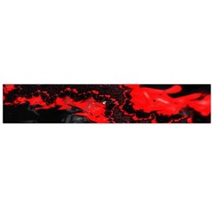 Red Black Fractal Mandelbrot Art Wallpaper Large Premium Plush Fleece Scarf  by Hannah976