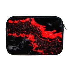 Red Black Fractal Mandelbrot Art Wallpaper Apple Macbook Pro 17  Zipper Case by Hannah976