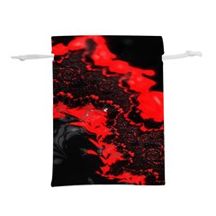 Red Black Fractal Mandelbrot Art Wallpaper Lightweight Drawstring Pouch (s) by Hannah976