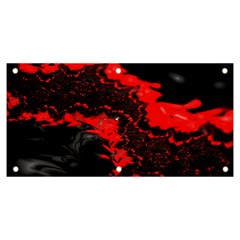 Red Black Fractal Mandelbrot Art Wallpaper Banner And Sign 6  X 3  by Hannah976