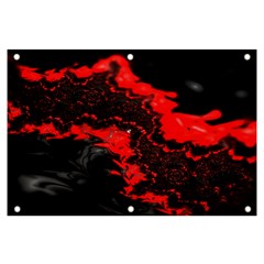 Red Black Fractal Mandelbrot Art Wallpaper Banner And Sign 6  X 4  by Hannah976