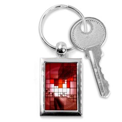 Pattern Structure Light Patterns Key Chain (rectangle) by Hannah976