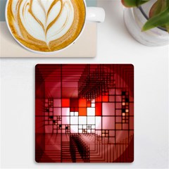 Pattern Structure Light Patterns Uv Print Square Tile Coaster  by Hannah976