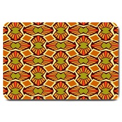 Geometry Shape Retro Trendy Symbol Large Doormat by Hannah976