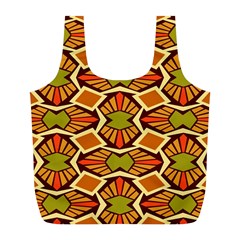 Geometry Shape Retro Trendy Symbol Full Print Recycle Bag (l) by Hannah976