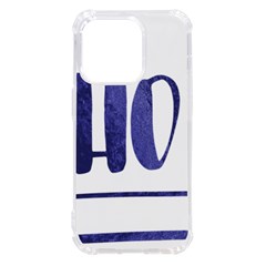 Ho Ho Ho! Christmas Minimalist Iphone 14 Pro Tpu Uv Print Case by ConteMonfrey