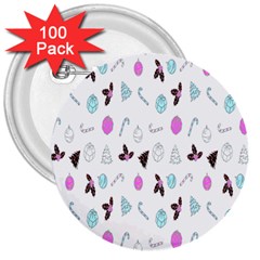 It`s Christmas Outside!   3  Buttons (100 Pack)  by ConteMonfrey