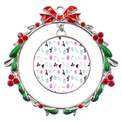 It`s Christmas Outside!   Metal X mas Wreath Ribbon Ornament by ConteMonfrey