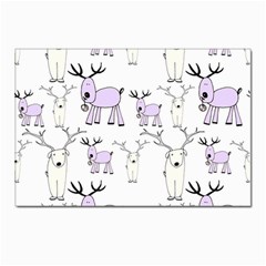 Cute Deers  Postcard 4 x 6  (pkg Of 10) by ConteMonfrey