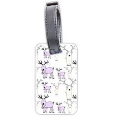 Cute Deers  Luggage Tag (one Side) by ConteMonfrey