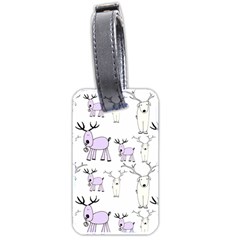 Cute Deers  Luggage Tag (two Sides) by ConteMonfrey