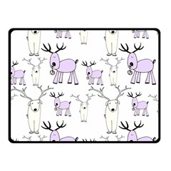 Cute Deers  Two Sides Fleece Blanket (small) by ConteMonfrey