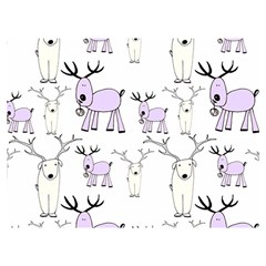 Cute Deers  Two Sides Premium Plush Fleece Blanket (extra Small) by ConteMonfrey