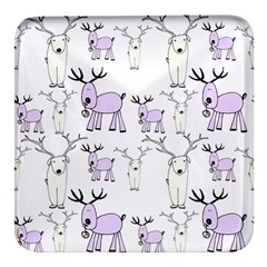 Cute Deers  Square Glass Fridge Magnet (4 Pack) by ConteMonfrey