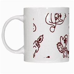 Red And White Christmas Breakfast  White Mug