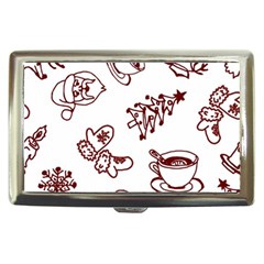 Red And White Christmas Breakfast  Cigarette Money Case