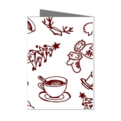 Red And White Christmas Breakfast  Mini Greeting Cards (pkg Of 8) by ConteMonfrey