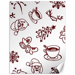 Red And White Christmas Breakfast  Canvas 12  x 16 