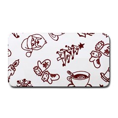 Red And White Christmas Breakfast  Medium Bar Mat