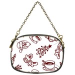 Red And White Christmas Breakfast  Chain Purse (One Side) Front