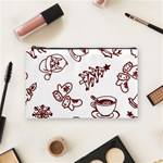 Red And White Christmas Breakfast  Cosmetic Bag (Medium) Front