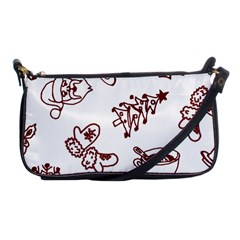 Red And White Christmas Breakfast  Shoulder Clutch Bag