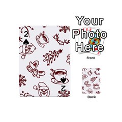 Red And White Christmas Breakfast  Playing Cards 54 Designs (Mini)