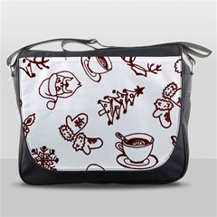 Red And White Christmas Breakfast  Messenger Bag