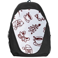 Red And White Christmas Breakfast  Backpack Bag by ConteMonfrey