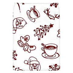 Red And White Christmas Breakfast  Removable Flap Cover (S)