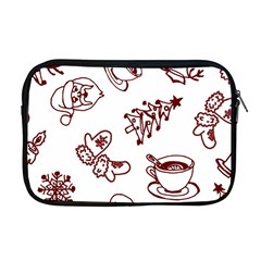 Red And White Christmas Breakfast  Apple MacBook Pro 17  Zipper Case