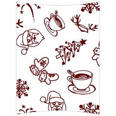 Red And White Christmas Breakfast  Back Support Cushion