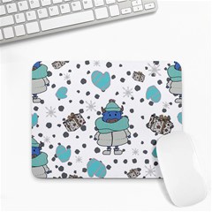 Little Cow Christmas  Small Mousepad by ConteMonfrey