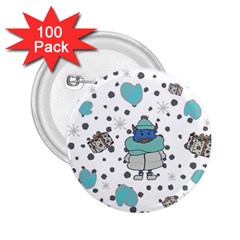 Little Cow Christmas  2 25  Buttons (100 Pack)  by ConteMonfrey