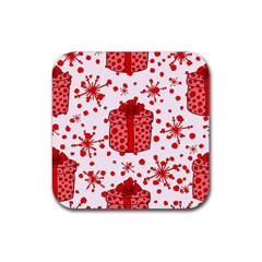 Cute Gift Boxes Rubber Coaster (square) by ConteMonfrey