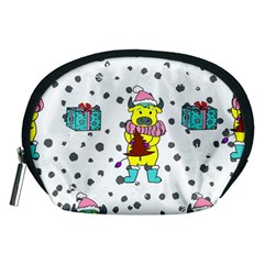 Little Bull Wishes You A Merry Christmas  Accessory Pouch (Medium)