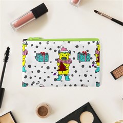 Little Bull Wishes You A Merry Christmas  Cosmetic Bag (XS)