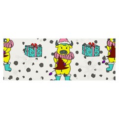 Little Bull Wishes You A Merry Christmas  Banner and Sign 8  x 3 