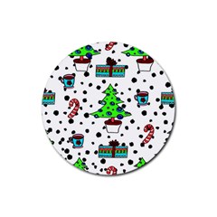 It`s Cold Outside  Rubber Coaster (round) by ConteMonfrey