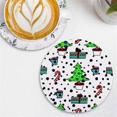 It`s Cold Outside  Uv Print Round Tile Coaster by ConteMonfrey